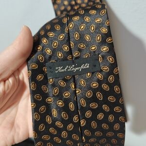 Vintage Karl Lagerfeld Tie Geometric Abstract